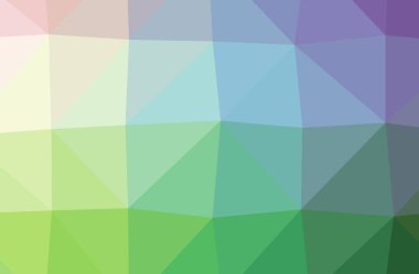 Yeşil poligonal güzel çok renkli arka plan resmi