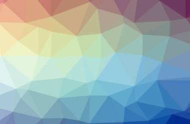 Mavi soyut Çokgen çizimi güzel çok renkli arka plan