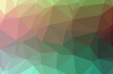 Yeşil soyut Çokgen modern çok renkli arka plan resmi