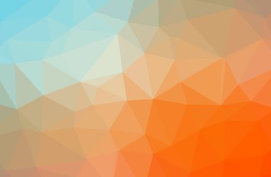 Turuncu poligonal güzel çok renkli arka plan resmi