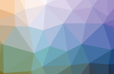 Soyut düşük poli mavi yatay arkaplan çizimi