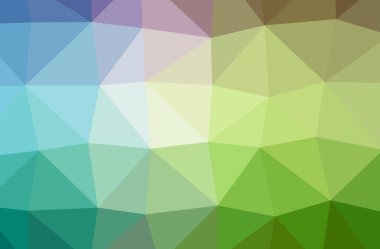 Yeşil soyut Çokgen güzel çok renkli arka plan resmi