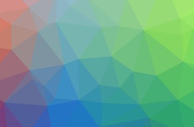 Soyut düşük poli mavi yatay arkaplan çizimi