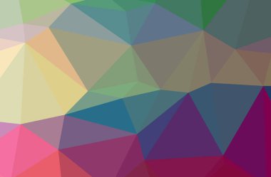 Mavi poligonal zarif çok renkli arka plan resmi