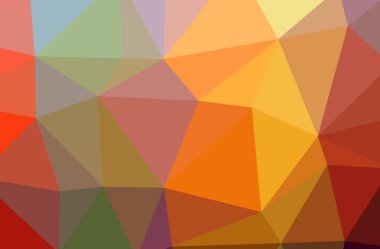 Soyut düşük poli turuncu yatay arka plan resmi