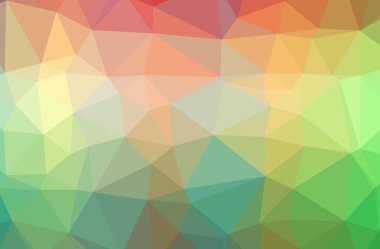 Yeşil poligonal zarif çok renkli arka plan resmi