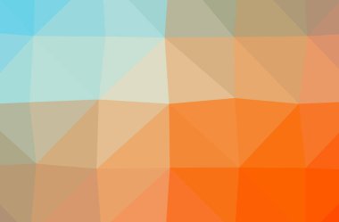 Turuncu poligonal güzel çok renkli arka plan resmi