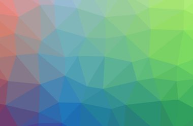 Yeşil poligonal güzel çok renkli arka plan resmi