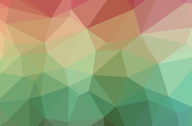 Yeşil poligon zarif çok renkli arka plan resmi