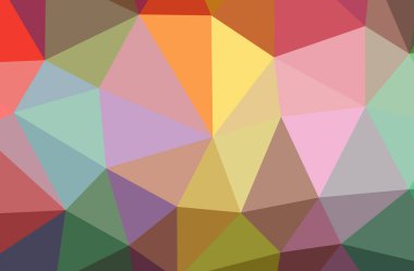 Turuncu poligon modern çok renkli arka plan resmi