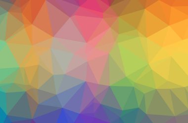 Turuncu poligon resmi güzel çok renkli arka plan