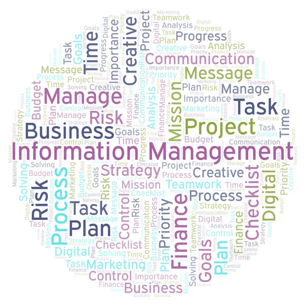 Information Management word cloud, made with text only