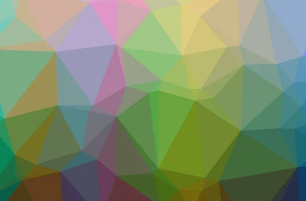 Ілюстрація Зеленого Абстрактного Багатокутного Сучасного Різнокольорового Фону — стокове фото