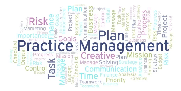 Practice Management word cloud, made with text only