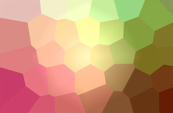 Ilustración Fondo Pintura Giant Hexagon Rojo Verde Generada Digitalmente — Foto de Stock