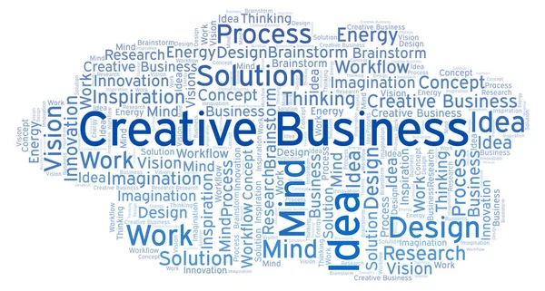 Creative Business Nuvem Palavras Feita Apenas Com Texto — Fotografia de Stock