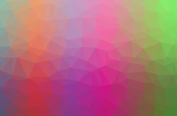 Illustration Rose Abstrait Polygonal Élégant Fond Multicolore — Photo
