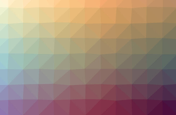 Illustration of orange abstract low poly modern multicolor background