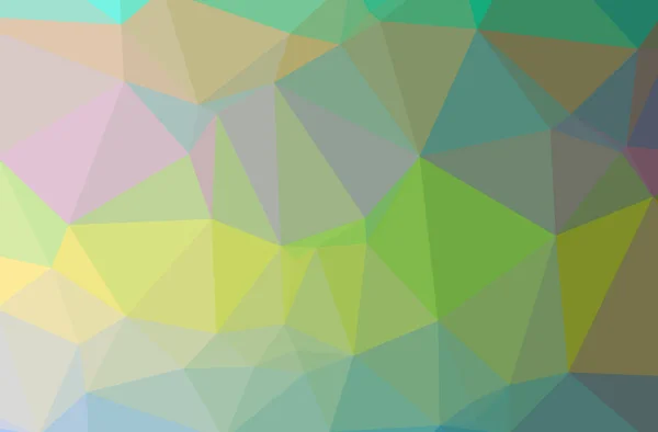 Illustration Green Abstract Polygon Elegant Multicolor Background — Stock Photo, Image