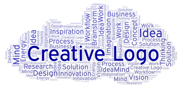 Creative Logo word cloud, made with text only