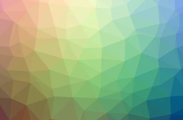 Illustration Der Grünen Abstrakten Polygonalen Schönen Mehrfarbigen Hintergrund — Stockfoto