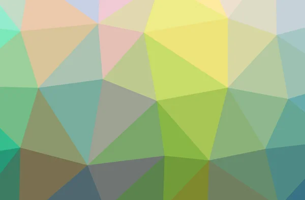 Illustration Green Abstract Polygon Beautiful Multicolor Background — Stock Photo, Image