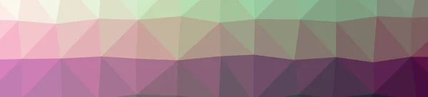 Illustration of abstract low poly pink banner background