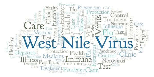 West Nile Virus word cloud, made with text only — Stock Image West Nile Virus Word Cloud Made Text Only Stock Picture