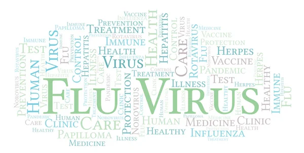 Flu Virus word cloud, made with text only — Stock Image Flu Virus Word Cloud Made Text Only Stock Photo