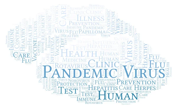 Pandemic Virus word cloud, made with text only — Stock Image Pandemic Virus Word Cloud Made Text Only Royalty Free Stock Images