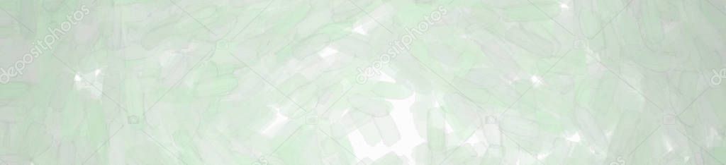 Abstract illustration of mint cream Watercolor on paper banner background, digitally generated