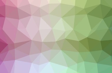 Yeşil poligonal güzel çok renkli arka plan resmi