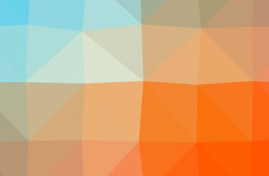 Turuncu poligon güzel çok renkli arka plan resmi