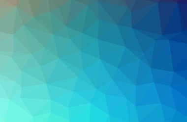 Mavi poligon güzel çok renkli arka plan resmi