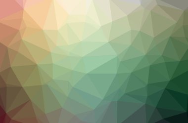 Yeşil poligon resmi güzel çok renkli arka plan