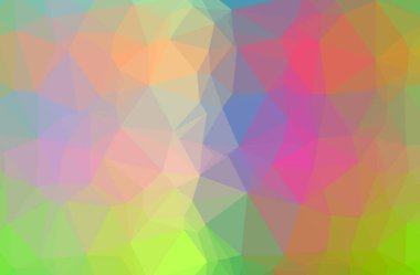 Yeşil poligonal güzel çok renkli arka plan resmi