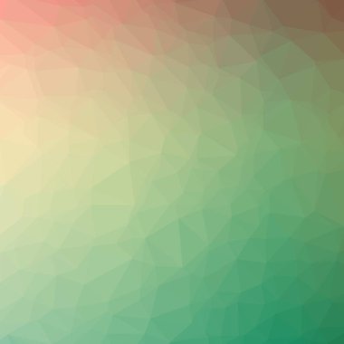 Soyut düşük poli yeşil kare arka plan resmi