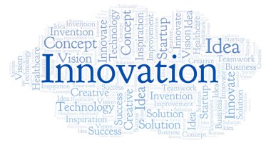 Yalnızca metin ile yapılan yenilik kelime bulutu