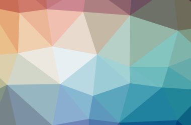 Mavi soyut Çokgen çizimi güzel çok renkli arka plan