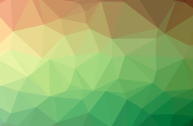 Yeşil soyut Çokgen çizimi güzel çok renkli arka plan