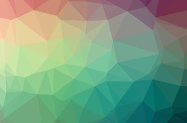 Yeşil poligonal modern çok renkli arka plan resmi