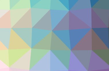 Mavi poligonal güzel çok renkli arka plan resmi