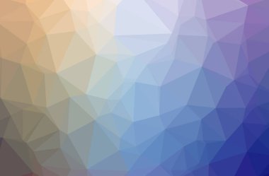 Soyut düşük poli mavi yatay arkaplan çizimi