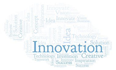 Yalnızca metin ile yapılan yenilik kelime bulutu