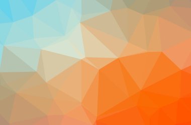 Turuncu poligonal güzel çok renkli arka plan resmi