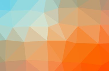 Turuncu soyut Çokgen çizimi güzel çok renkli arka plan