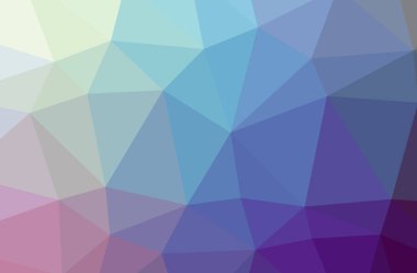 Soyut düşük poli mavi yatay arkaplan çizimi