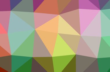 Yeşil soyut Çokgen çizimi güzel çok renkli arka plan