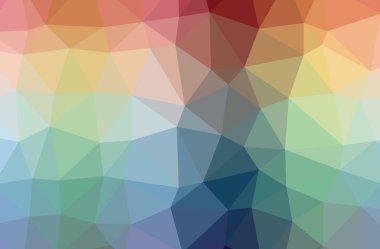 Mavi poligonal güzel çok renkli arka plan resmi