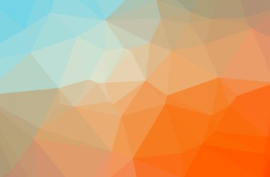 Turuncu poligonal güzel çok renkli arka plan resmi